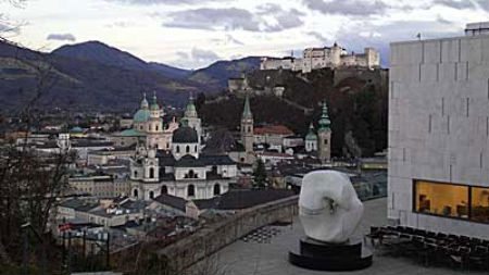 aerial view of Salzburg
