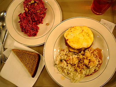 Russian cafe lunch