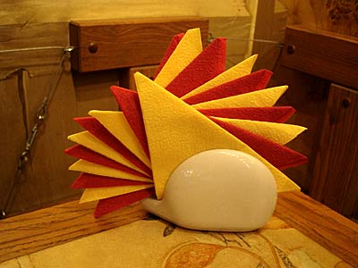 Russian napkin display