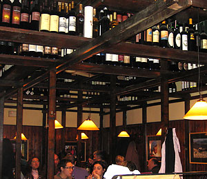 Lots of wine at the Enoteca Cavour.