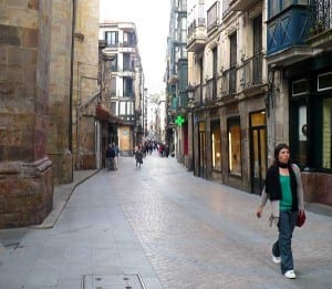 A view of Bilbao's Old Town.