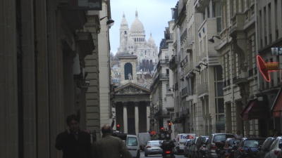 Notre Dame de Lorette with Sacre Coeur behind