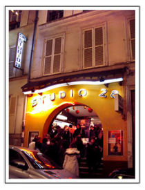 Spotlights on Studio 28 cinema in Paris