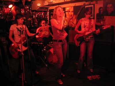 band performing in bar