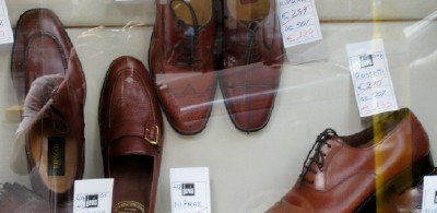 One man's shoes; photo by Sav D'Souza