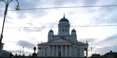Helsinki's main cathedral, the Tuomiokirkkoat