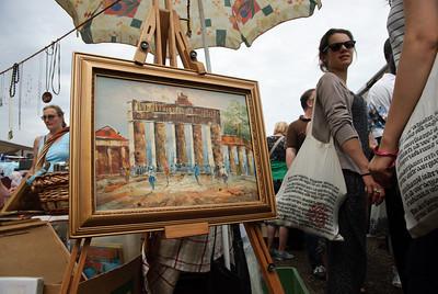 painting at a flea market
