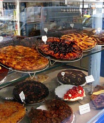 glass display of tartes