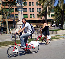 Biking Barcelona. Photo by Silatix.