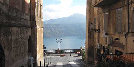 A view of Lake Albano at Castel Gandolfo