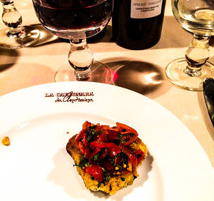 pasta with peppers on white plate