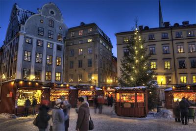The Christmas market in Gamla Stan