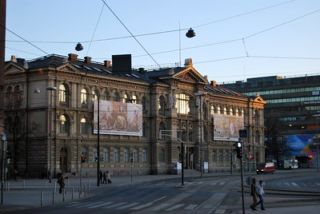 The Ateneum Museum at sunset