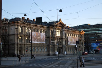 The Ateneum Museum at sunset