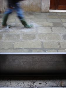 A metal water guard.