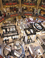 A sweeping view of the "produits de beauté"