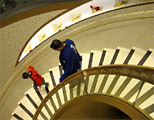 Shoes along the stairs