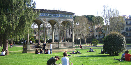 The loggia at Florence's Horticulture Garden