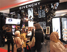 A Givenchy display in the Paris Sephora.