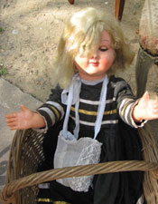 A doll at the Porte de Vanves Flea Market in Paris