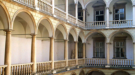 Lviv, Ukraine. Italian Courtyard