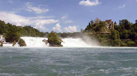 Rhine Falls in Schaffhausen, Switzerland