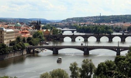 The view from Letna Park, Prague
