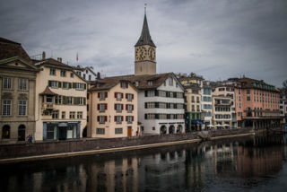 aerial view of Zurich