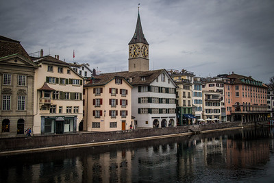 aerial view of Zurich