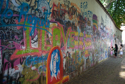 John Lennon Wall in Prague