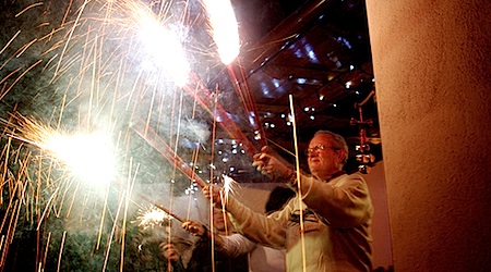 Fireworks Rome New Years