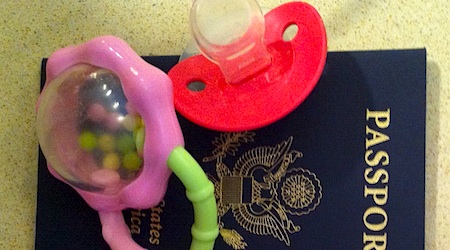 Have pacifier. Will travel.