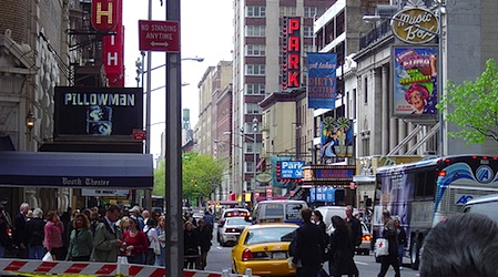 Broadway theaters in New York