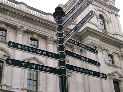 Buckingham Palace signpost