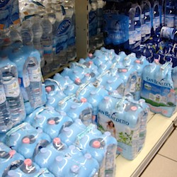 Water bottles Venice