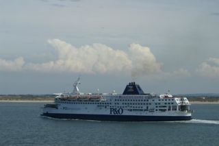 P&O Ferry sailing through water