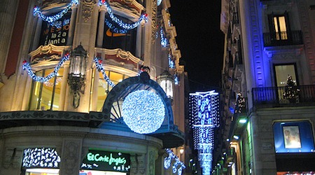 Christmas lights Barcelona