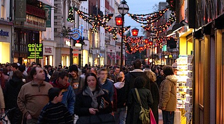 Dublin Christmas shopping