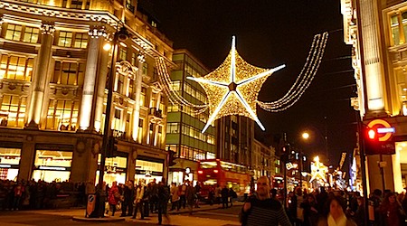 Christmas lights Oxford street