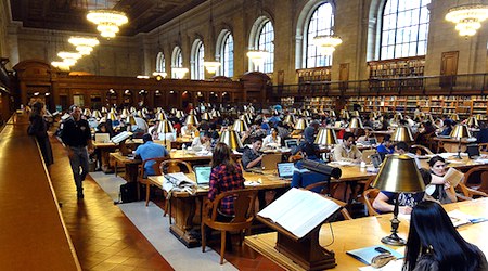 New York Public Library reading room