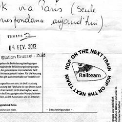 Railteam stamp