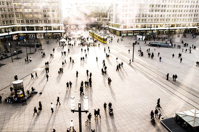 aerial view of Alexanderplatz, Berlin