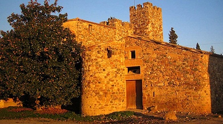 medieval castle at golden hour