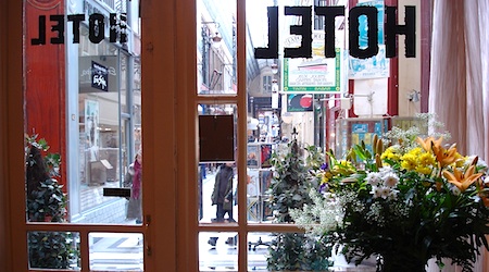 Hotel Chopin glass front door