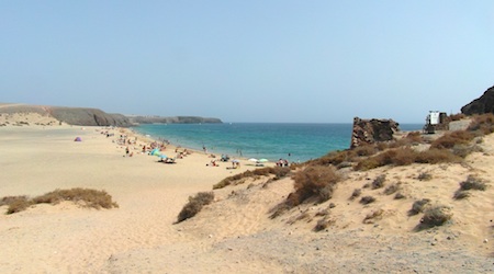 white sands at Playa Papagayo