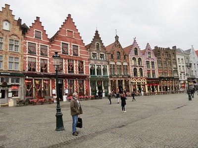 old buildings in Bruges' Market Square