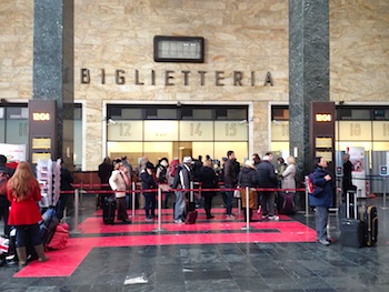 Rational, not Renaissance, dominates Florence's SMN station. Photo © EuroCheapo