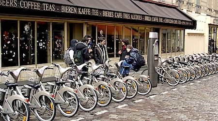Velib station Paris