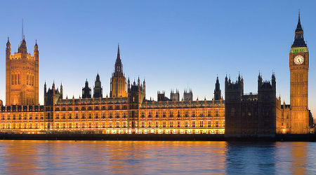 Parliament at dusk