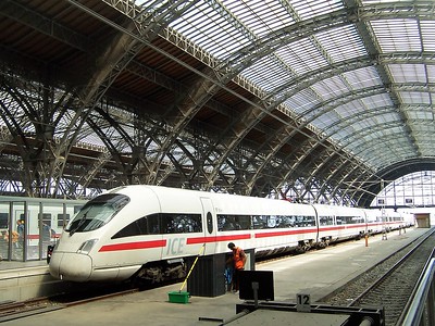 white high-speed train